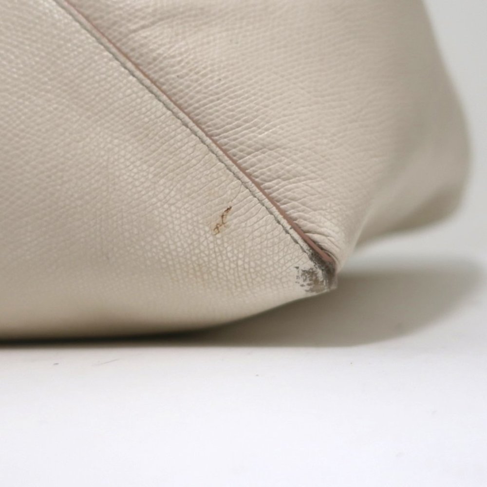 CELINE PHANTOM CABAS TOTE CREAM GRAINED LEATHER - Picture 8 of 12